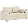 vidaXL Canap&eacute; 2 pcs Noir 219 x 80 x 82 cm tissu
