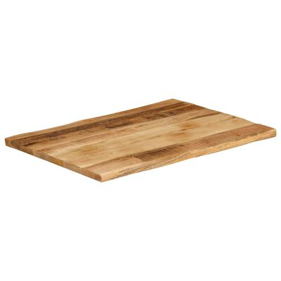 vidaXL Dessus de table bord vivant 90x60x3,8 cm bois de manguier brut