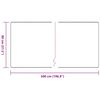 vidaXL Tapis Couloir Anthracite 80 x 500 cm 100% Polypropyl&egrave;ne