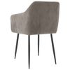 vidaXL Chaises &agrave; manger lot de 2 Gris clair Velours