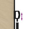 vidaXL Auvent lat&eacute;ral r&eacute;tractable beige 117x300 cm