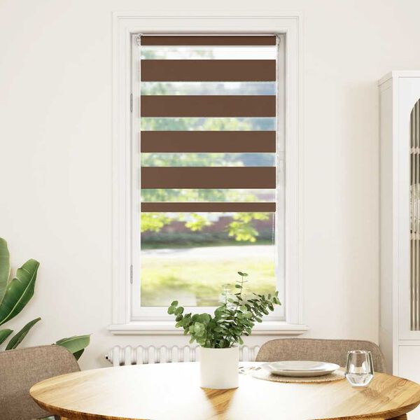 vidaXL Store z&egrave;bre marron 60x100 cm largeur du tissu 55,9 cm polyester