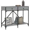 vidaXL Table console sonoma gris 100x39x78,5 cm bois d'ing&eacute;nierie