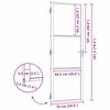 vidaXL Porte en verre Fretwork Noir 76 x 3.5 x 201.5 cm Aluminium