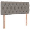 vidaXL Lit avec rangement et matelas avec matelas Taupe 120 x 200 cm