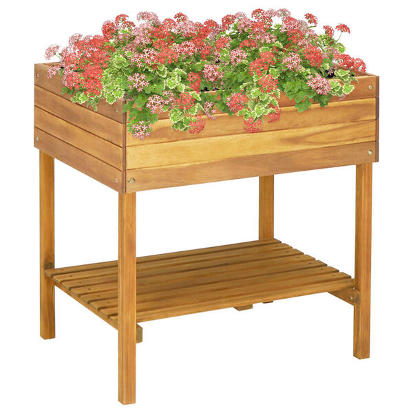 vidaXL Jardini&egrave;re sur&eacute;lev&eacute;e 78,5x58,5x78,5 cm Bois massif d'acacia