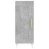 vidaXL Buffet haut Gris b&eacute;ton 34,5x34x180 cm Bois d'ing&eacute;nierie