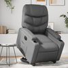 vidaXL Fauteuil inclinable &eacute;lectrique gris similicuir