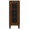 vidaXL Buffet haut Ch&ecirc;ne marron 34,5x34x180 cm Bois d'ing&eacute;nierie