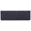 vidaXL Tapis d'escalier 15 pi&egrave;ces 65 x 21 x 4 cm Gris fonc&eacute; et bleu Bord rectangulaire