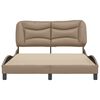 vidaXL Cadre de lit sans matelas Hvar cappuccino 140x190 cm similicuir