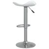vidaXL Tabouret de bar Blanc Acier chrom&eacute; et cuir artificiel