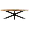 vidaXL Table &agrave; d&icirc;ner 240x100x75 cm Bois de r&eacute;cup&eacute;ration solide