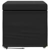 vidaXL Tabouret Noir Cuir Synth&eacute;tique et Bois Composite