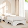 vidaXL Cadre de lit sans matelas empilable blanc 90x190 cm bois massif