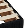 vidaXL Cadre de lit sans matelas noir 200x200 cm tissu
