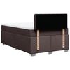vidaXL Sommier &agrave; lattes de lit avec matelas Marron fonc&eacute; 120x200 cm