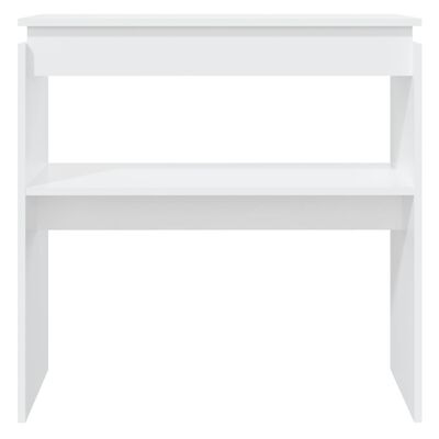 vidaXL Table console blanc 80x30x80 cm bois d'ingénierie
