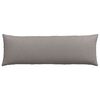 vidaXL Coussins de canap&eacute; 2 pcs Taupe 120 x 40 cm tissu