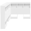 vidaXL T&ecirc;te de lit de rangement Blanc 100 cm Bois d'ing&eacute;nierie