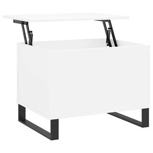 vidaXL Table basse Blanc 60x44,5x45 cm Bois d'ing&eacute;nierie