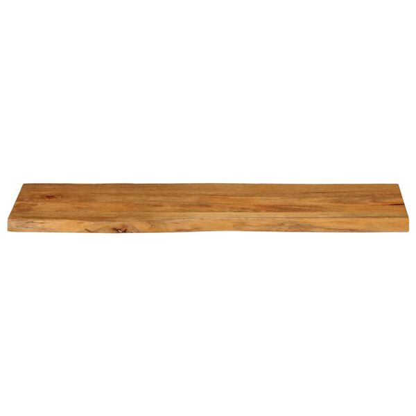 vidaXL Dessus de table 110x40x3,8 cm bord vivant bois massif manguier