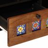 vidaXL Meuble TV Noyer 100 x 33 x 46 cm Bois de mangue massif