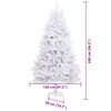 vidaXL Sapin de No&euml;l Artificiel &agrave; Branches Articul&eacute;es Blanc 240 cm