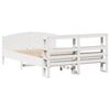 vidaXL Cadre de lit sans matelas blanc 120x190 cm bois de pin massif