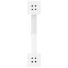 vidaXL Pieds de table basse en forme de X, 2 pi&egrave;ces, blanc, 50 x (30-31) cm, acier