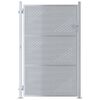 vidaXL Porte de Jardin 85 x 144 cm Acier inoxydable Verrouillable