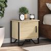 vidaXL Tables de chevet 2 pcs Ch&ecirc;ne sonoma 40 x 30 x 40 cm Agglom&eacute;r&eacute;
