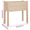 vidaXL Jardinières 2 pcs 70x31x70 cm bois de pin massif