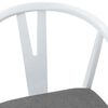vidaXL Chaise de salle &agrave; manger 2 pcs Blanc et Gris