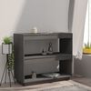 vidaXL Biblioth&egrave;que Gris 80x35x71 cm Bois de pin massif