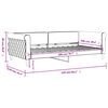 vidaXL Lit de repos sans matelas gris clair 100x200 cm velours