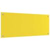 vidaXL Protection de cuisine Jaune 100 x 40 x 0,6 cm verre tremp&eacute;