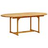 vidaXL Ensemble &agrave; manger de jardin 5pcs bois d'acacia solide textil&egrave;ne