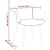 vidaXL Chaise de salle &agrave; manger Noir Tissu