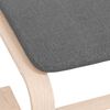 vidaXL Repose-pied Gris fonc&eacute; 51x41x40 cm Tissu
