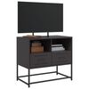 vidaXL Meuble TV noir 68x39x60,5 cm acier