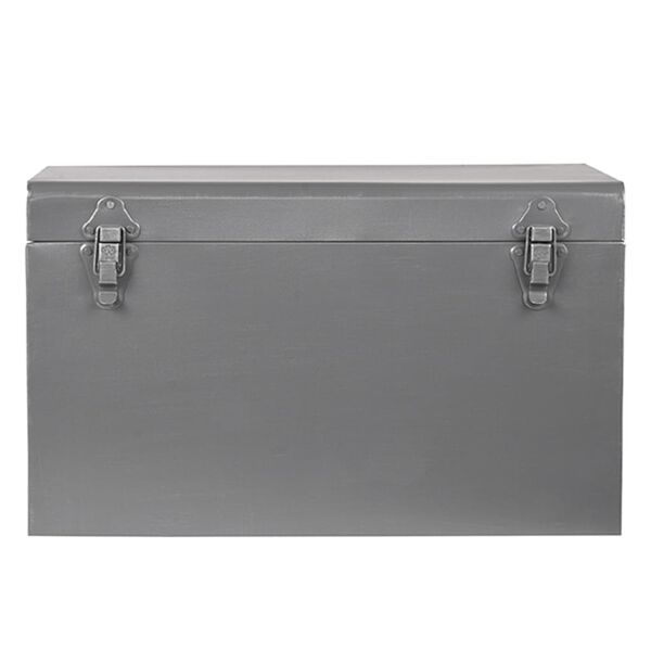 LABEL51 Bo&icirc;te de rangement Vintage 40x20x25 cm M Gris antique