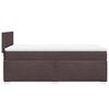 vidaXL Sommier &agrave; lattes de lit avec matelas Marron fonc&eacute; 90x200 cm