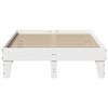 vidaXL Cadre de lit sans matelas blanc 135x190 cm bois de pin massif