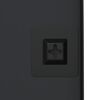 vidaXL Miroir mural Noir 30x80 cm Rectangulaire
