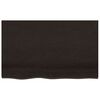 vidaXL Comptoir de salle de bain marron fonc&eacute; 80x60x2 cm bois trait&eacute;