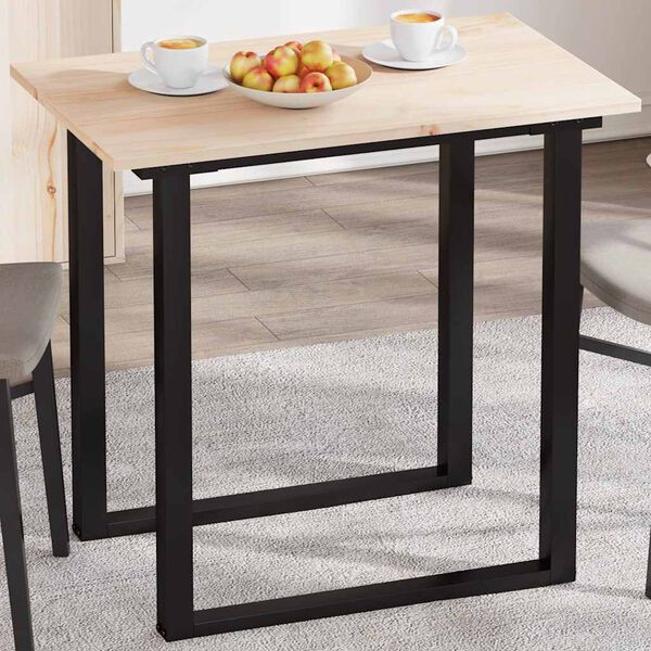 vidaXL Dessus de table 80x50x1,7 cm rectangulaire bois de pin massif