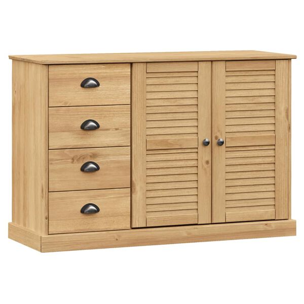 vidaXL Buffet avec tiroirs VIGO 113x40x75 cm bois massif de pin