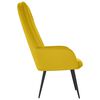 vidaXL Chaise de relaxation Jaune moutarde Velours