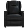 vidaXL Fauteuil inclinable Noir Similicuir